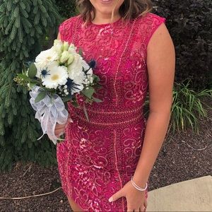 Sherri Hill 51287 Pink Hoco Dress